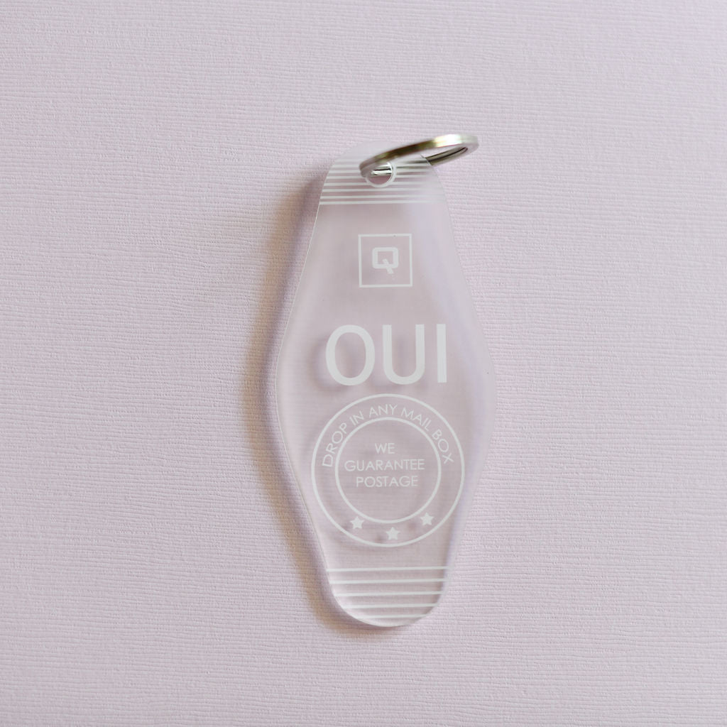 OUI Vintage Inspired Motel Key Chain